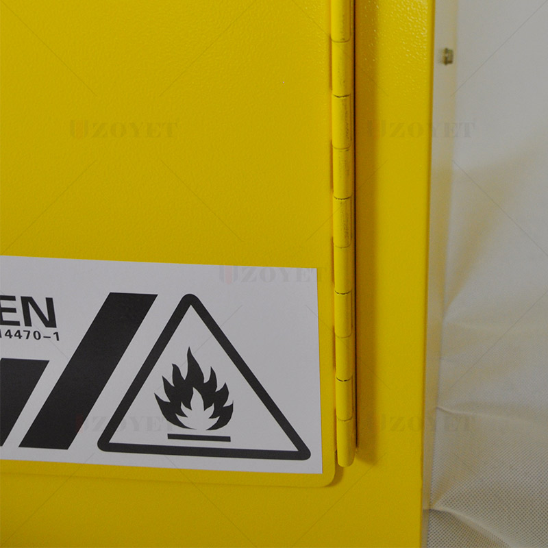 90加侖防爆柜詳細介紹(圖4) EN認證黃色防爆柜