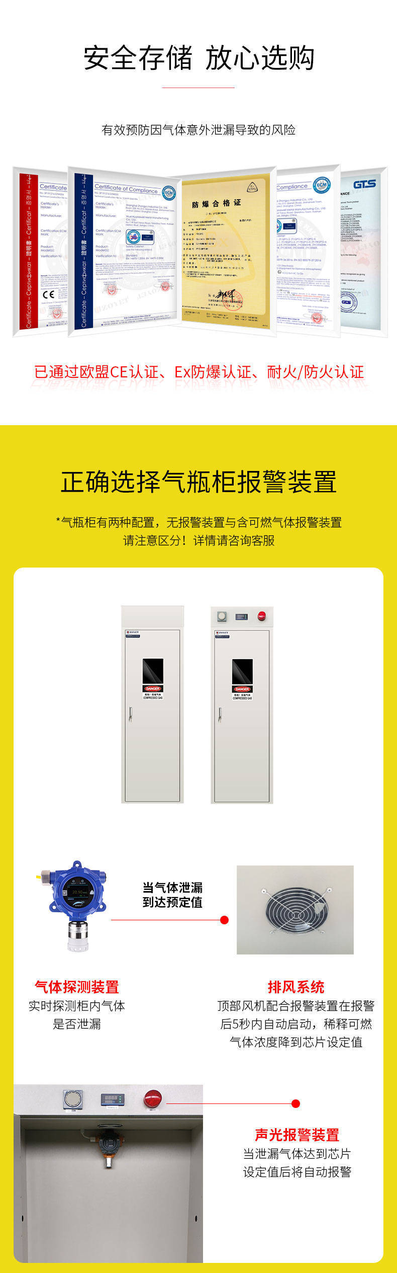 智能報警氣瓶柜證書 智能報警氣瓶柜證書